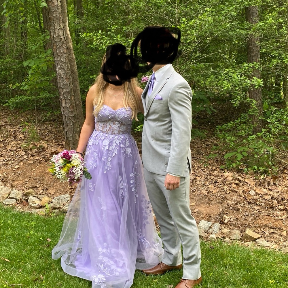 Lavender prom dress, size 8